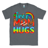 Charcoal Heather Pride LGBTQ Free Mom Hugs Classic Tee - BundleAndBundleShop