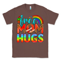 Chestnut Pride LGBTQ Free Mom Hugs Classic Tee - BundleAndBundleShop