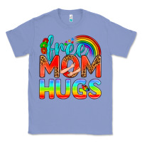 Colony Blue Pride LGBTQ Free Mom Hugs Classic Tee - BundleAndBundleShop