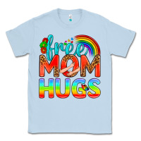 Dusty Blue Pride LGBTQ Free Mom Hugs Classic Tee - BundleAndBundleShop