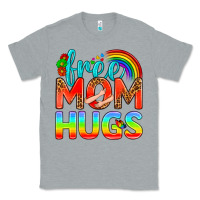 Heather Grey Pride LGBTQ Free Mom Hugs Classic Tee - BundleAndBundleShop