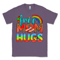 Lavender Pride LGBTQ Free Mom Hugs Classic Tee - BundleAndBundleShop