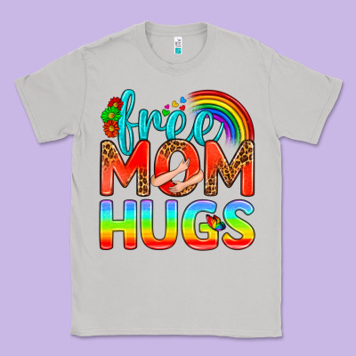 Pride Lgbtq Free Mom Hugs Classic Tee Designed By Bundleandbundleshop