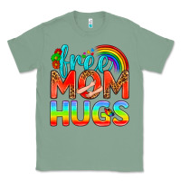 Sage Pride LGBTQ Free Mom Hugs Classic Tee - BundleAndBundleShop