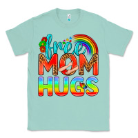 Seafoam Pride LGBTQ Free Mom Hugs Classic Tee - BundleAndBundleShop