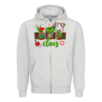 Dove Grey therapy claus Zipper Hoodie - CowGirlArtShop