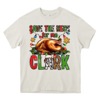 Cream save the neck for me clark christmas vacation Heavy Core Tee - Jasminsmagicworld