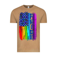 Vintage Camel Pride LGBTQ+ American Flag Vintage Tee - BundleAndBundleShop