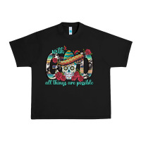 Black With God All Things Are Possible With Sombrero Sku Urban Heavy Tee - BundleAndBundleShop