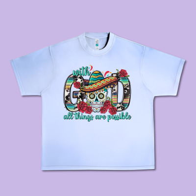 With God All Things Are Possible With Sombrero Sku Urban Heavy Tee Designed By Bundleandbundleshop