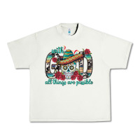 Pistachio With God All Things Are Possible With Sombrero Sku Urban Heavy Tee - BundleAndBundleShop