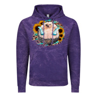 Cloud Purple Sunflower Leopard Hedgehog Vintage Hoodie - Jasminsmagicworld