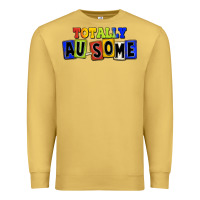 Antique Gold Totally au-some Premium Sweatshirt - FaDigitalArtStudio