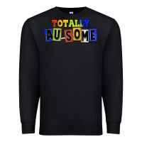 Black Totally au-some Premium Sweatshirt - FaDigitalArtStudio