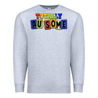 Heather Grey Totally au-some Premium Sweatshirt - FaDigitalArtStudio