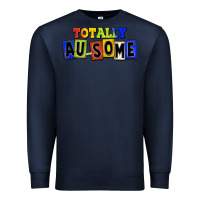 Navy Totally au-some Premium Sweatshirt - FaDigitalArtStudio