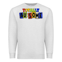 Oatmeal Heather Totally au-some Premium Sweatshirt - FaDigitalArtStudio