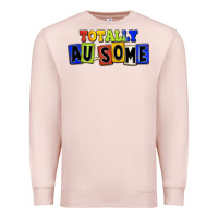 Pale Pink Totally au-some Premium Sweatshirt - FaDigitalArtStudio