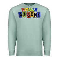 Seafoam Totally au-some Premium Sweatshirt - FaDigitalArtStudio