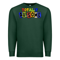 Sports Green Totally au-some Premium Sweatshirt - FaDigitalArtStudio