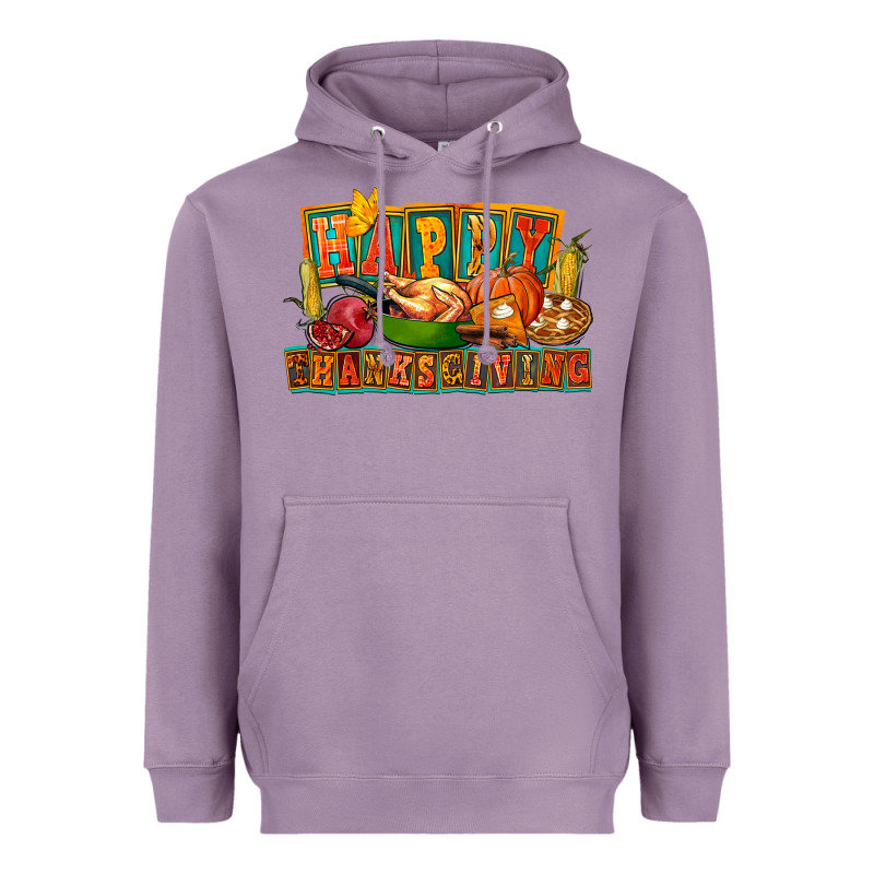 Happy Thanksgiving Heavyweight Hoodie by FaDigitalArtStudio | Teevron