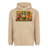 Mushroom Happy Thanksgiving Heavyweight Hoodie - FaDigitalArtStudio