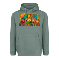 Sage Happy Thanksgiving Heavyweight Hoodie - FaDigitalArtStudio