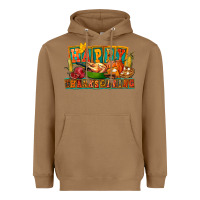 Toasted Coconut Happy Thanksgiving Heavyweight Hoodie - FaDigitalArtStudio