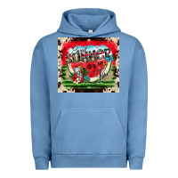 Pigment Pebble Blue summer vibes Urban Hoodie - CowhideDigitalArt