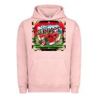 Pigment Salmon summer vibes Urban Hoodie - CowhideDigitalArt