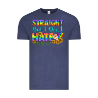 Vintage Denim LGBTQ+ Straight But I Don't Hate Vintage Tee - BundleAndBundleShop