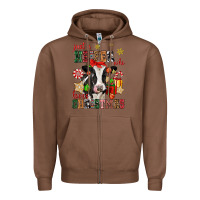 Chestnut just a heifer who loves christmas cow Zipper Hoodie - CowGirlArtShop
