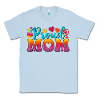 Dusty Blue Proud Mom Lesbian Classic Tee - BundleAndBundleShop