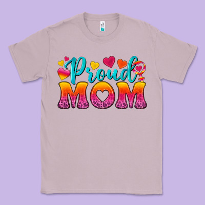 Proud Mom Lesbian Classic Tee Designed By Bundleandbundleshop