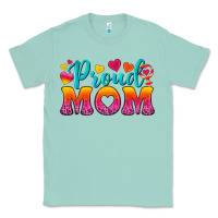 Seafoam Proud Mom Lesbian Classic Tee - BundleAndBundleShop