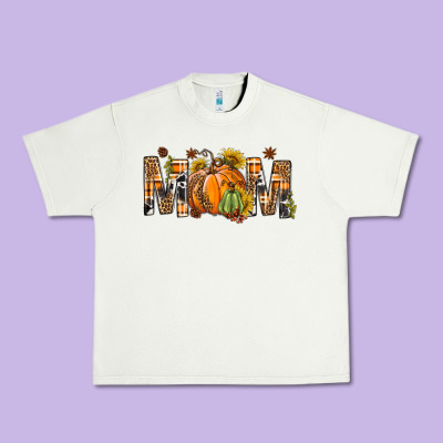 Western Mom With Pumpkins Urban Heavy Tee Designed By Bundleandbundleshop