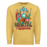Antique Gold Dental Assistant Dentist Frappe Premium Sweatshirt - FaDigitalArtStudio