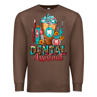 Chestnut Dental Assistant Dentist Frappe Premium Sweatshirt - FaDigitalArtStudio