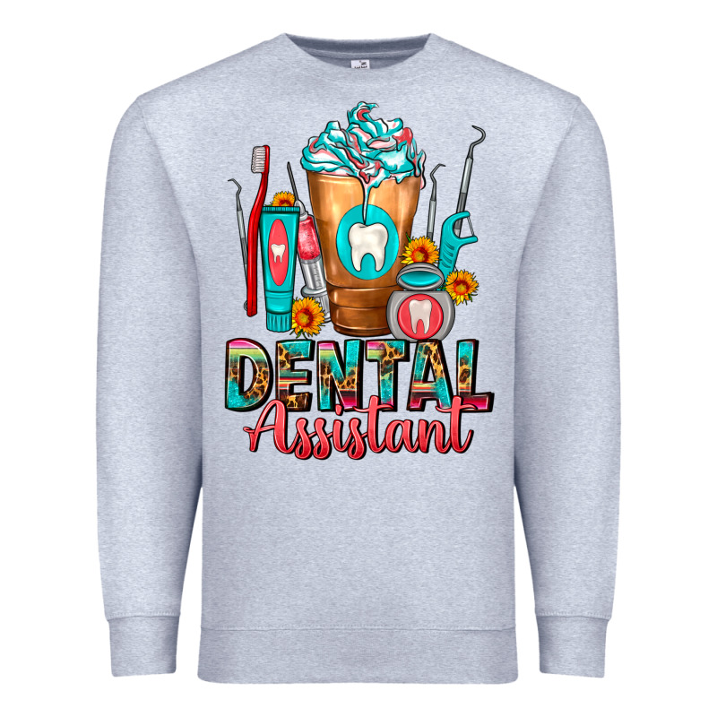 Dental Assistant Dentist Frappe Premium Sweatshirt by FaDigitalArtStudio | Teevron