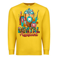 Lemon Dental Assistant Dentist Frappe Premium Sweatshirt - FaDigitalArtStudio