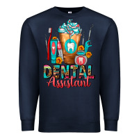 Navy Dental Assistant Dentist Frappe Premium Sweatshirt - FaDigitalArtStudio