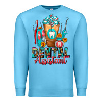 Ocean Blue Dental Assistant Dentist Frappe Premium Sweatshirt - FaDigitalArtStudio
