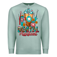 Seafoam Dental Assistant Dentist Frappe Premium Sweatshirt - FaDigitalArtStudio