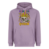 Lavender Skull Mardi Gras queen Heavyweight Hoodie - FaDigitalArtStudio