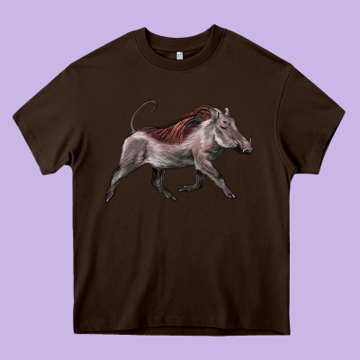 Warthog Illustrations Heavy Core Tee Designed By Lillyallendesigns