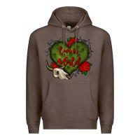 Coffee love is wild with bullskull olivia Premium Hoodie - OliviaCreatesArt