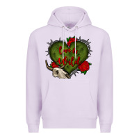 Lilac love is wild with bullskull olivia Premium Hoodie - OliviaCreatesArt
