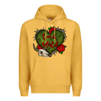Mustard love is wild with bullskull olivia Premium Hoodie - OliviaCreatesArt