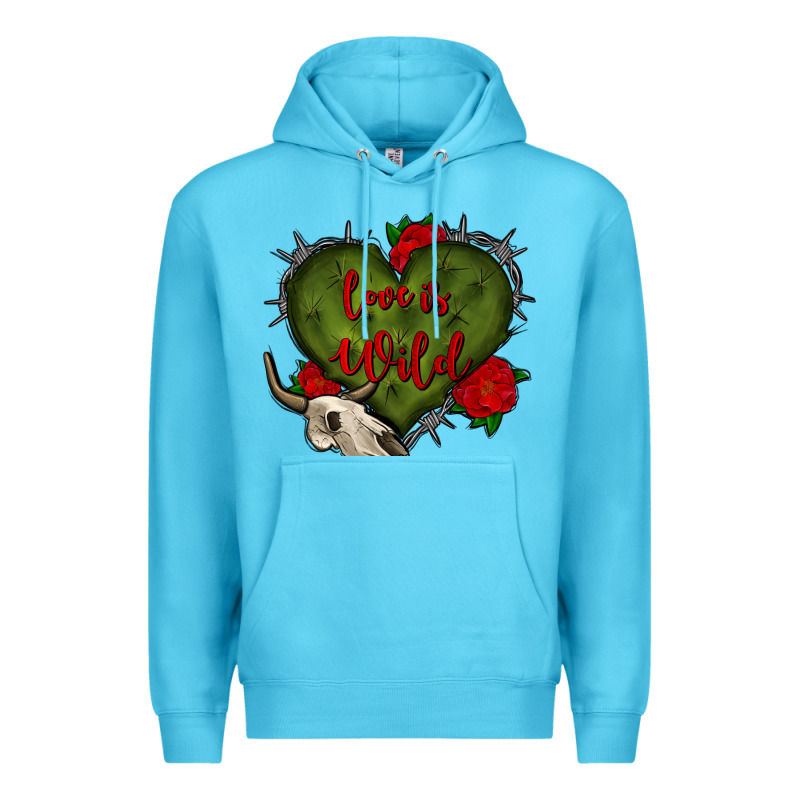 Love Is Wild With Bullskull Olivia Premium Hoodie by OliviaCreatesArt | Teevron