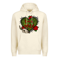 Sandshell love is wild with bullskull olivia Premium Hoodie - OliviaCreatesArt